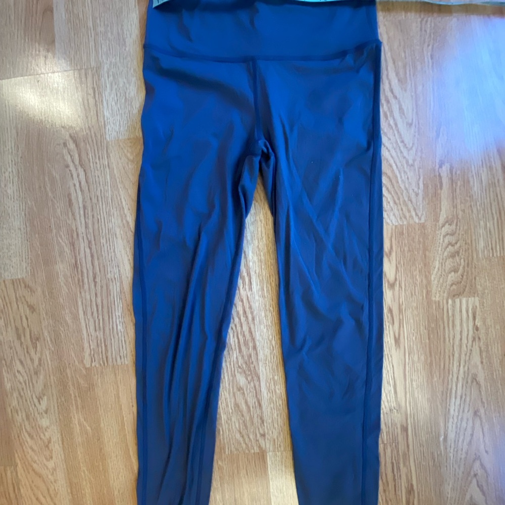Whisper brand gray High-Waisted Leggings S cute calf cut outs